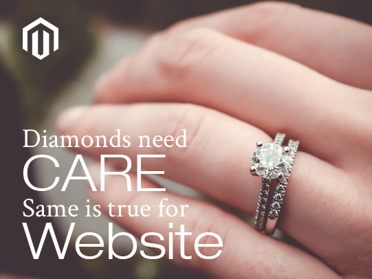 Diamonds need care, same is true for website